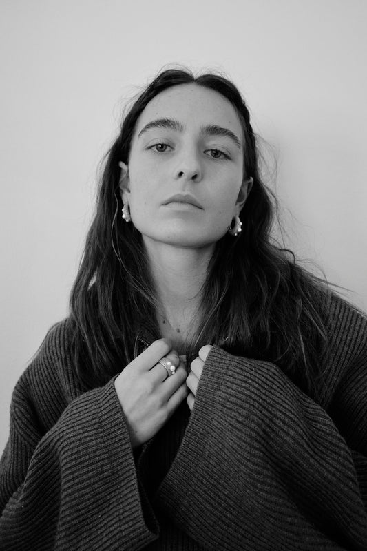 Pearl bubble earring