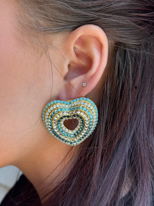 Hjärtformade örhängen