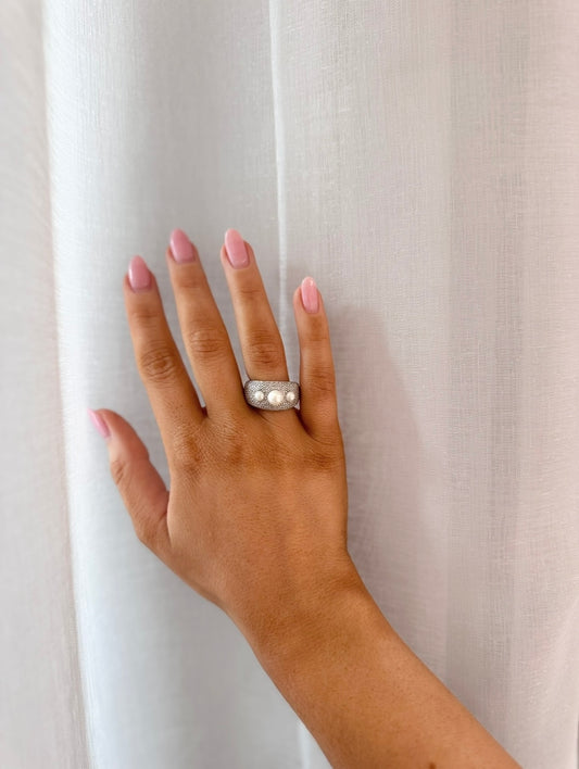 Cu Jewellery Ring - strl 17.5