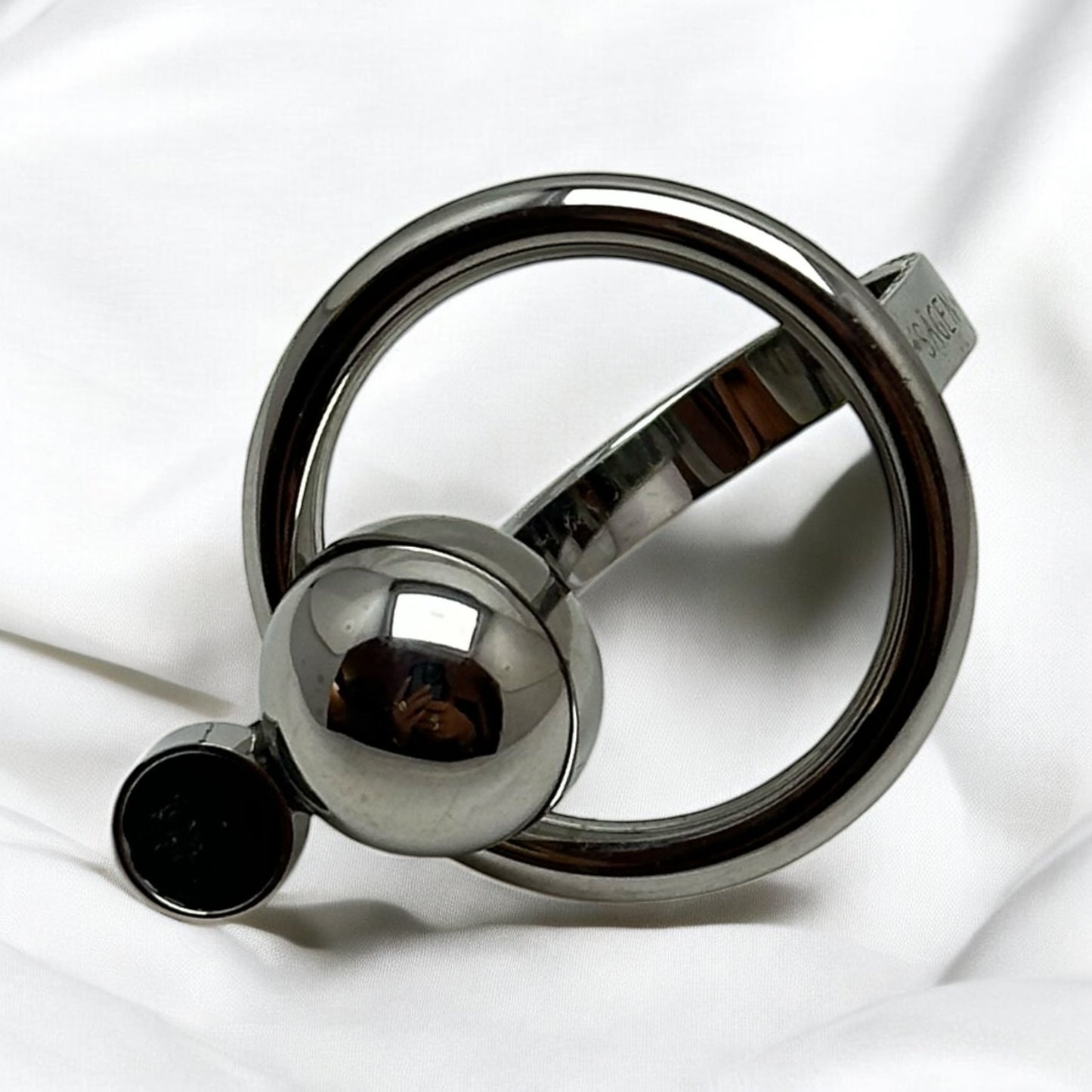 Sägen ring i återvunnet stål - strl 17