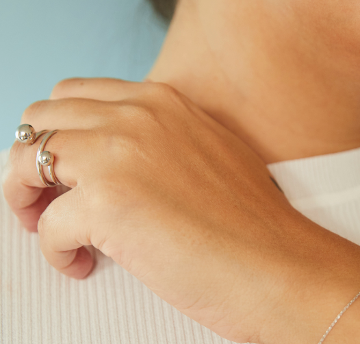 Cu Jewellery ring - strl 17.5