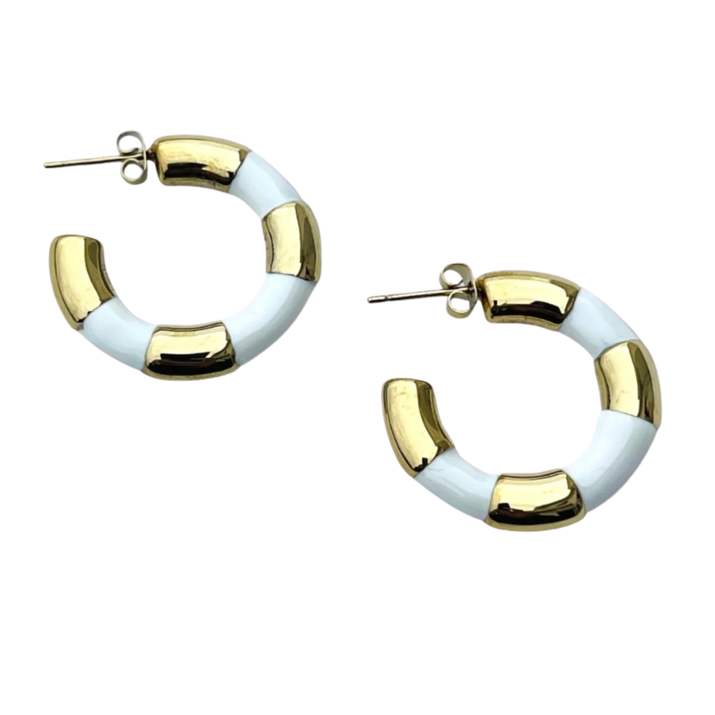 GOLDEN WHITE HOOPS BY KROHNSTAD