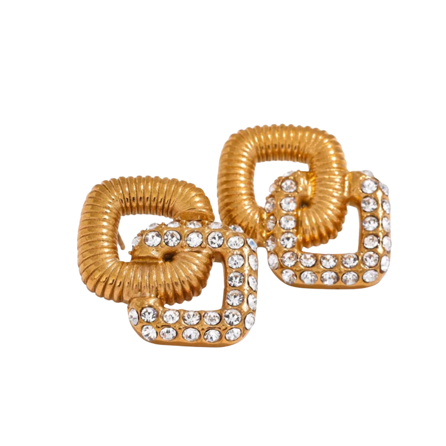VINTAGE SPERKLING EARRINGS BY KROHNSTAD